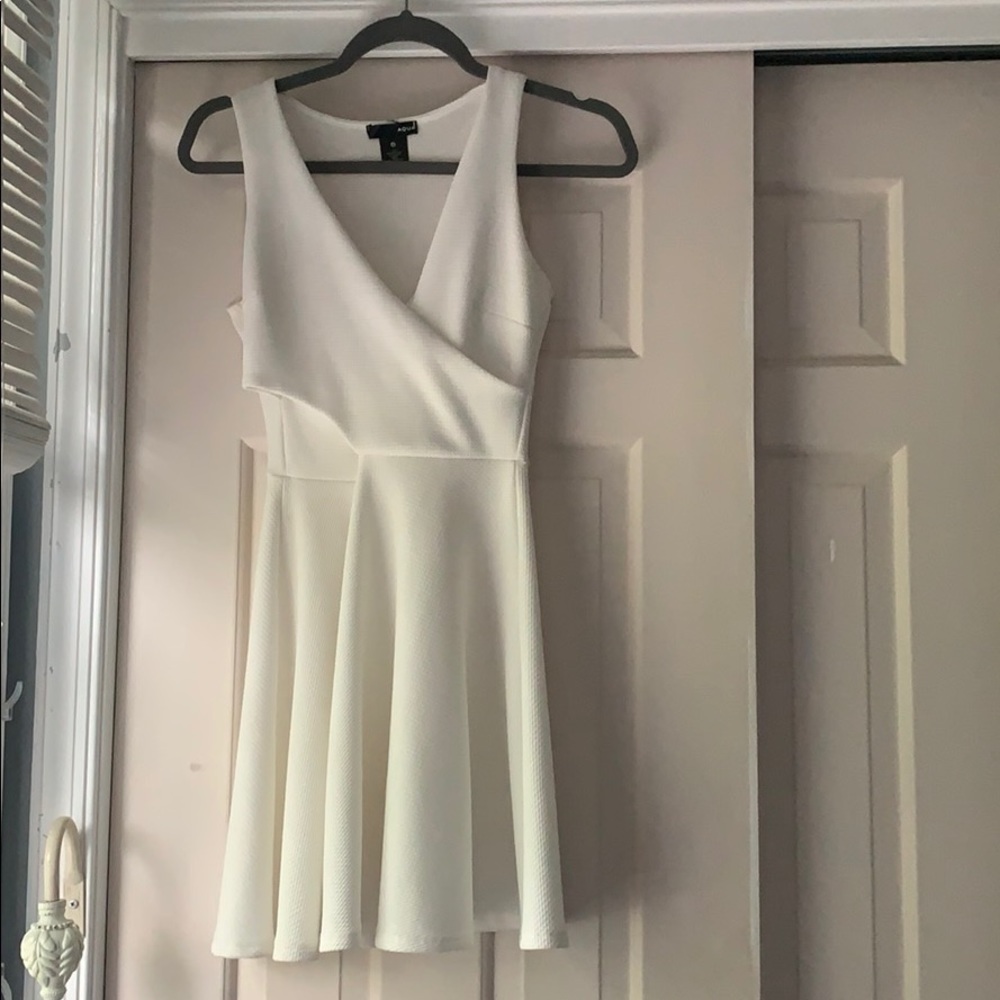 White Dress Aqua Brand
